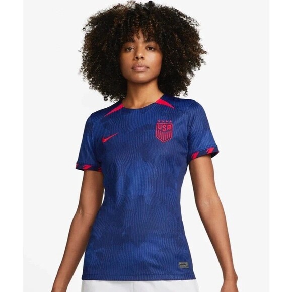 Nike USWNT USA Soccer Jersey Blue soccer 2023 DR4000-406 women's Medium NEW - Picture 4 of 11